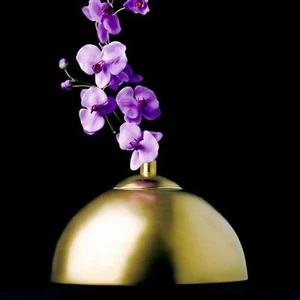 NIB "Seduction" Vase by Sieger by Fürstenberg Gold Retail for $1,244.00 - Picture 1 of 3