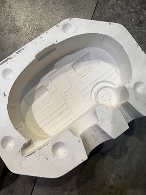 Clay Magic Ceramic Slip Mold LARGE RETRO CAMPER - Image 1 of 4