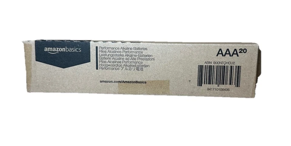 Amazon Basics 20-Pack AAA Alkaline High-Performance Batteries 1.5 Volt 2030 - Image 1 of 3