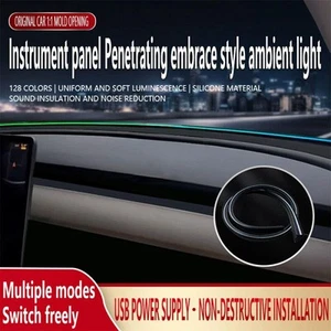 Symphony Full RGB LED Car Interior Acrylic Light Trim Ambient Strip Light APP - Picture 1 of 1