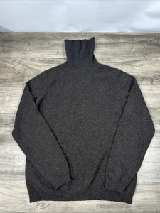 Lands End Premium Cashmere Sweater - women's medium - Chocolate Brown turtleneck - Picture 1 of 5
