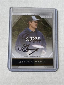 2023 Brixton Inscripted Auto Aaron Gossage #01 Disc Golf /50 - Bild 1 von 2