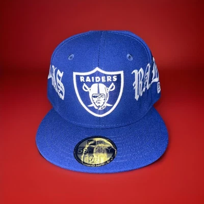 NFL Talla:71/2 Nueva Era 59FIFTY RAIDERS GORRA AJUSTADA PERSONALIZADA GORRA Foto 1 de 4