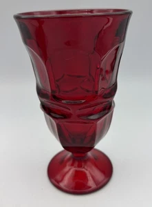 Vintage Fostoria Glas Rubin Stiel 2770 'Argus' Eistee Glas schwer MCM top - Bild 1 von 6