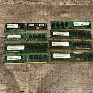  DDR2 RAM 1GB & 512MB CRUCIAL and others  DIMM and SO DIMM - Picture 1 of 3