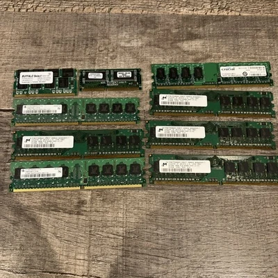  DDR2 RAM 1GB & 512MB CRUCIAL and others  DIMM and SO DIMM - Image 1 of 3
