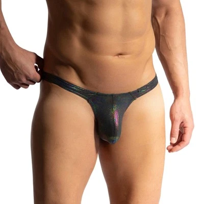 Manstore M2470 Tower String mens underwear male thong enhancing pouch iridescent - Image 1 of 2