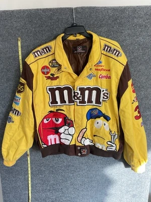 Vintage M&M's Elliot Sadler Jacket Men 3XL Yellow JH Design Nascar - Image 1 of 4