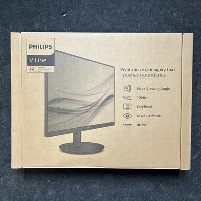 Philips 221V8LB 22" V Line Thin Full HD (1920 x 1080) Monitor, VESA, HDMI - Image 1 of 4