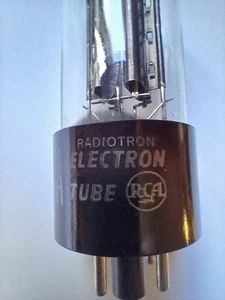 RCA 5Y3GT Rectifier Vacuum Tube Black Plate 5Y3 GT in very good condition. USA - Picture 1 of 10