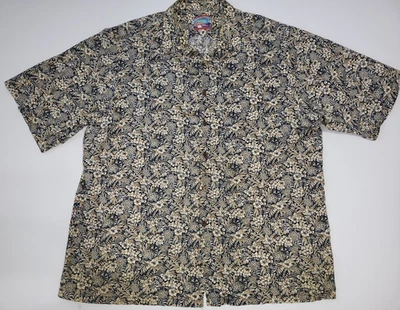 Мужская гавайская рубашка Joe Kealoha's Reyn Spooner размер XXL синий цветочный короткий рукав - Изображение 1 из 4