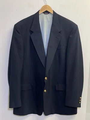 Vintage Jack Tournament Series Nicklaus 46L Gold Button Navy Hopsack Blazer Coat - Image 1 of 4