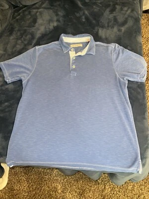 Polo hombre usado tommy bahama/azul-blanco/L Foto 1 de 4