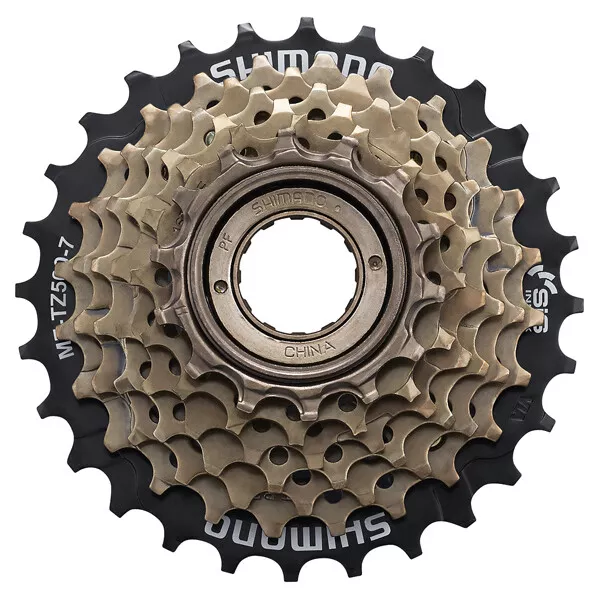Shimano Tourney TZ MF-TZ500-7 Freewheel 7 Speed Cassette 14-28T steel - Image 1 of 1