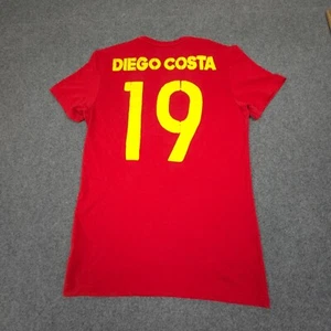 Adidas Shirt Mens XSMALL Red costa number tee Short Sleeve Crew Neck Size XS - Picture 1 of 9