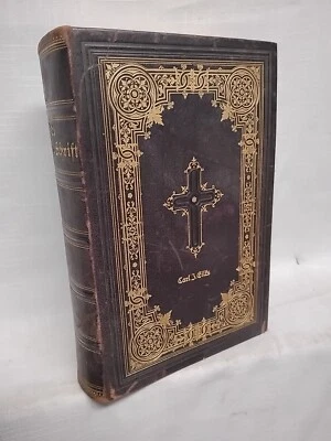 Die Bibel oder die ganze heilige Schrift des alten und neuen Testaments 1890 - Image 1 of 4