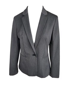 express WMS Sz 10 Gray Color Poly Viscos Spandex Suit Separate Jacket S47 - Picture 1 of 24