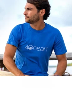 4Ocean T-shirt uomo manica corta blu taglie S, M, L, 3XL - Foto 1 di 2