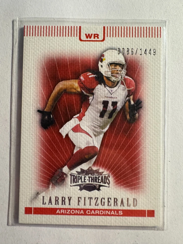 K251,750 - 2007 Topps Triple Threads #63 Larry Fitzgerald #/1449 - Image 1 of 1