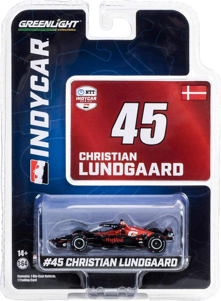 2023 Christian Lundgaard #45 Hy-Vee NTT IndyCar Series 1/64 Diecast Greenlight - Image 1 of 1