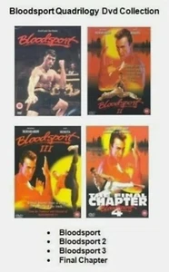 Bloodsport Quadrilogy 1-4 DVD Film Film Sammlung Teil 1 2 3 4 Original UK Rel - Bild 1 von 1