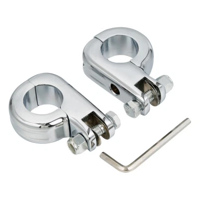 Kits de montaje de clavija de pie de carretera de 1,25" para barra protectora de motor Harley Suzuki Kawasaki Foto 1 de 4