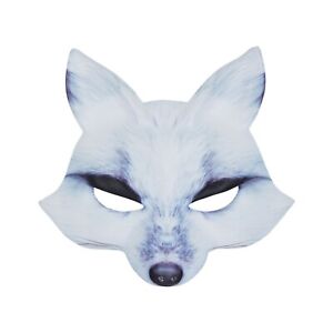 Weiß Wolf Gesicht Realistische Werwolf Pelz Halloween Horror Kostüm Maske