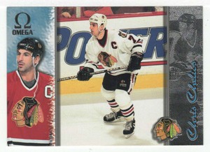 Chris Chelios - Chicago Blackhawks (Hockey Card) 1997-98 Pacific Omega # 48 MT