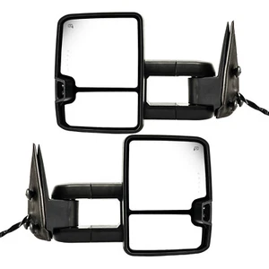 Manual Fold Side Mirrors W/Turn signals For Chevy Silverado 2003 04-2007 LH+RH - Picture 1 of 11