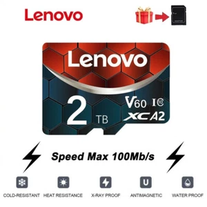2TB UHS-I Class 10 Micro SDHC/SDXC Memory Card Free Adapter for Phone/Camera - Zdjęcie 1 z 13