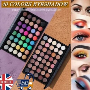 40 Colour Eyeshadow Palette Shimmering Matte Shade Long Lasting Easy Application - Picture 1 of 13