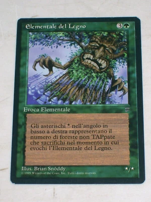 Elementale del Legno (Wood Elemental) - LP - Italian Legends MTG - Image 1 of 4