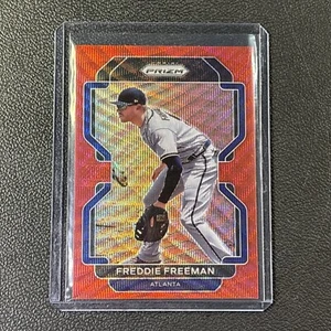 2022 Panini Prizm Freddie Freeman #’d 28/99 Red Wave Prizm #29 Braves - Picture 1 of 7