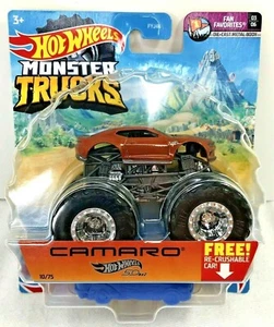 NOC Hot Wheels Monster Trucks Camaro SS 2018 Re-Crushable Car 1:64 - Picture 1 of 3