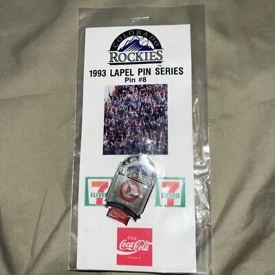 1993 Colorado Rockies 7-11 Coca-Cola pin #8, St. Louis Cardinals - Image 1 of 4