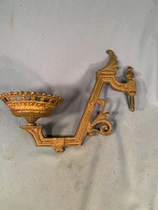 Vict B&H style large Cast Iron Wall Bracket for Oil Lamp-Chandelier Arm c1880 - Picture 1 of 6