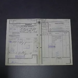 Old consignment note Reichsbahn 1937 Herrnhut to Neukirch East box cigars - Picture 1 of 15