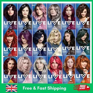 Schwarzkopf Live Permanent Hair Dye XXL Built in Vibrancy Serum Choose Colour - Picture 1 of 93
