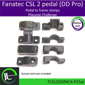 Playseat Challenge Fanatec CSL 2 pedal (DD Pro) pedal to frame clamps - Picture 1 of 1