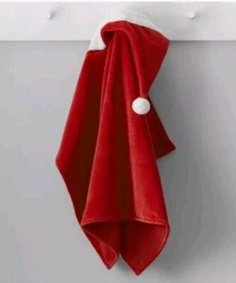 Santa Baby Bath Wrap Hooded Christmas Pottery Barn - image 1 of 4