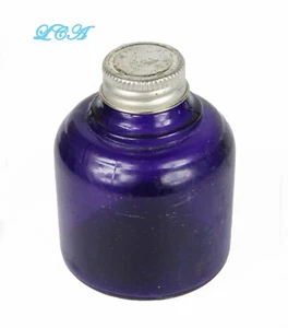 Bonly PÚRPURA antiguo SANFORD MFG Co botella de tinta o pasta con cubierta de estaño - Imagen 1 de 4