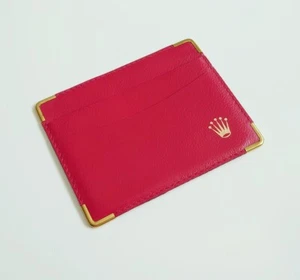 ROLEX KARTENETUI ETUI LEDER ROT KARTENHALTER CARD HOLDER REF. 0101.60.05 - Bild 1 von 5
