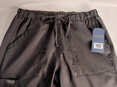 CHEROKEE Workwear Revolution WW020 Size M Pewter Scrubs Uniform Pants NWT - Image 1 of 4