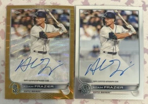 (2) 2022 Topps Cromo Adam Frazier Base Automática + Onda Dorada/50 #CVA-AF - Imagen 1 de 2