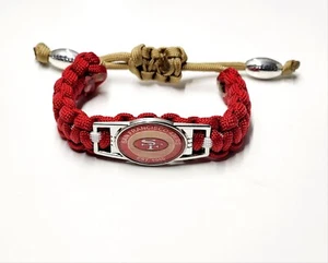 San Francisco 49ers Adjustable Charm Bracelet Fan Apparel & Souvenir NFL - Picture 1 of 3