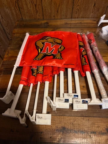 LOT OF 12! University of Maryland Terrapins NEW Car Flag - Licensed Product Cover