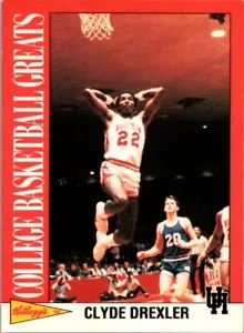 Clyde Drexler 1992 Kellogg's Raisin Bran College Basketball Greats #2 - Bild 1 von 2