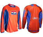 JT Racing Jersey Orange Bleu Pro-Tour Motocross MX Shirt Rétro Evo Classic Neuf