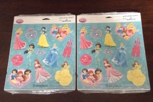 Lote de 2 NUEVAS Pegatinas Hallmark Stickeroni Princesa Disney 4 Hojas en Total - Imagen 1 de 9