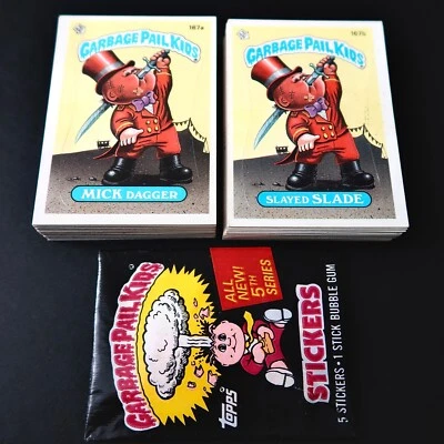 1986 GARBAGE PAIL KIDS ORIGINAL 5TH SERIES 88 CARD VARIATION SET WITH WRAPPER - Image 1 of 3